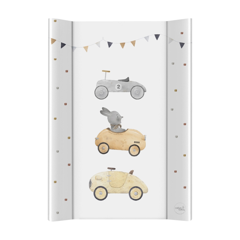 Ceba Baby měkká profilovaná přebalovací podložka na komodu 50 × 70 cm basic bunny driver