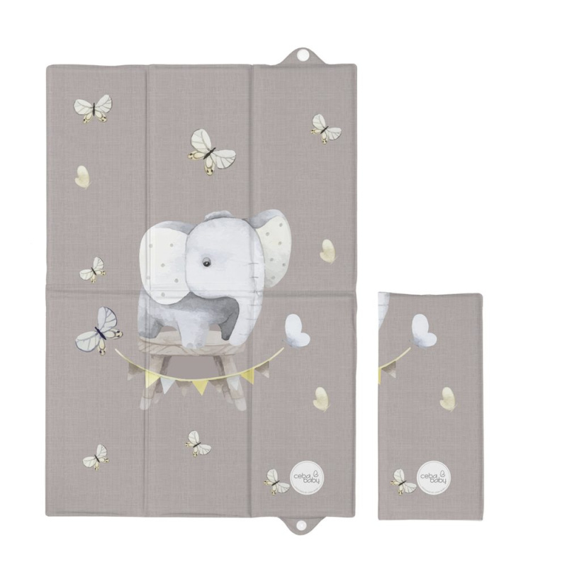 CEBA BABY Podložka přebalovací cestovní (60x40) Basic - CEBA BABY Podložka přebalovací cestovní (60x40) Basic Little Elephant