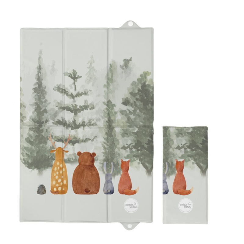 Ceba Baby cestovní přebalovací podložka basic forest companions 60 × 40 cm