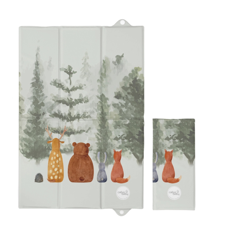 Ceba Baby cestovní přebalovací podložka basic forest companions 60 × 40 cm