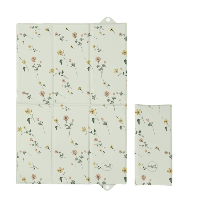 Ceba Baby cestovní přebalovací podložka Basic floral breeze 60 × 40 cm