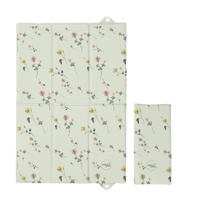 Ceba Baby cestovní přebalovací podložka Basic floral breeze 60 × 40 cm