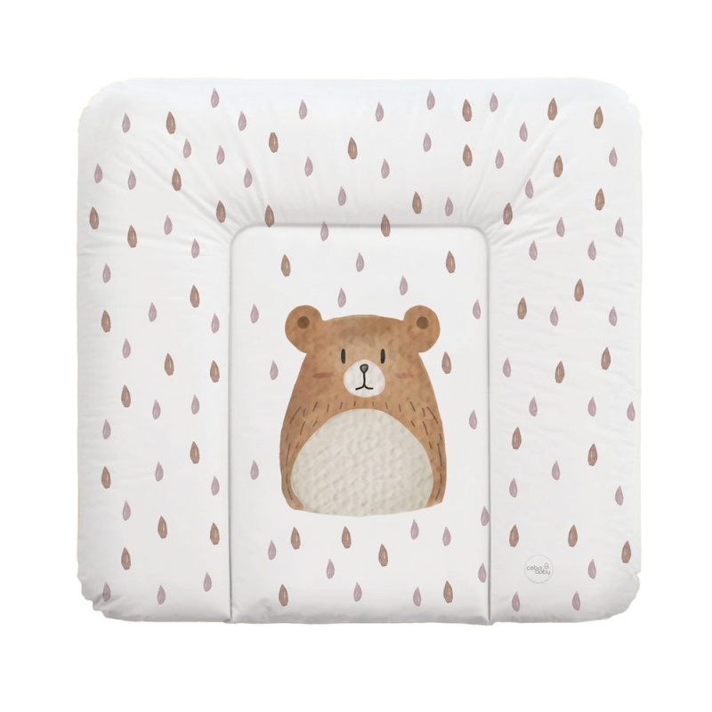 Ceba Baby měkká přebalovací podložka na komodu basic bear buddy 75 × 72 cm