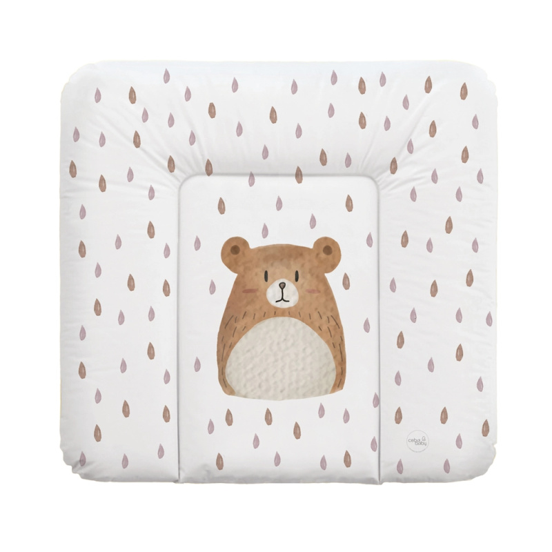 Ceba Baby měkká přebalovací podložka na komodu basic bear buddy 75 × 72 cm