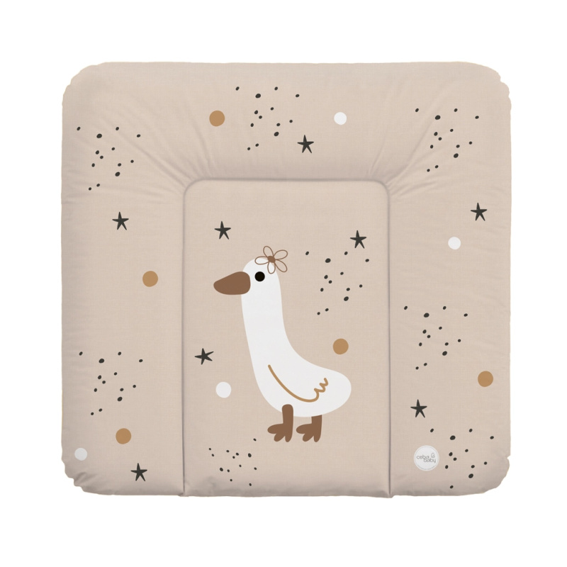 Ceba Baby měkká přebalovací podložka na komodu basic star duck 75 × 72 cm