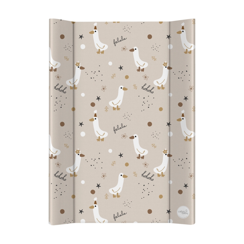Ceba Baby tvrdá přebalovací podložka na postýlku 50 × 70 cm basic crazy ducks
