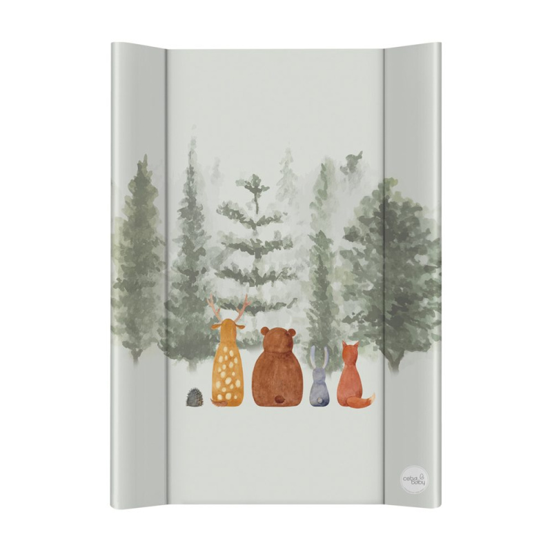 Ceba Baby přebalovací podložka s pevnou deskou 50 × 70 cm basic forest companions