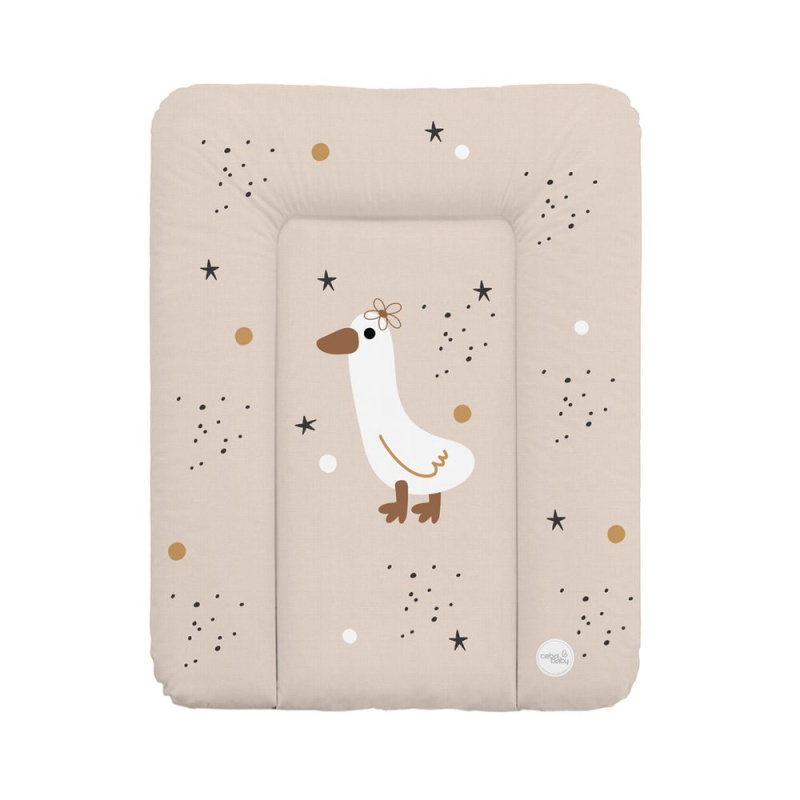 Ceba Baby měkká přebalovací podložka na komodu basic star duck 50 × 70 cm