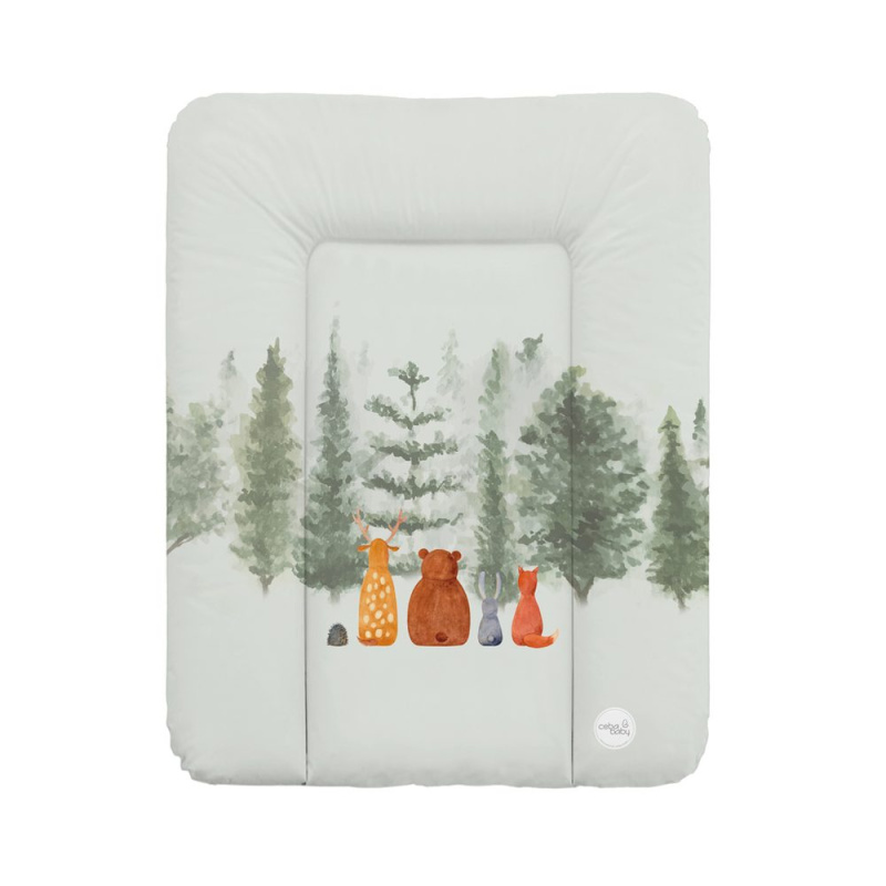 Ceba Baby měkká přebalovací podložka na komodu 50 × 70 cm basic forest companions