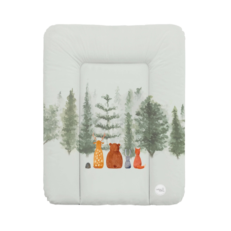 Ceba Baby měkká přebalovací podložka na komodu 50 × 70 cm basic forest companions