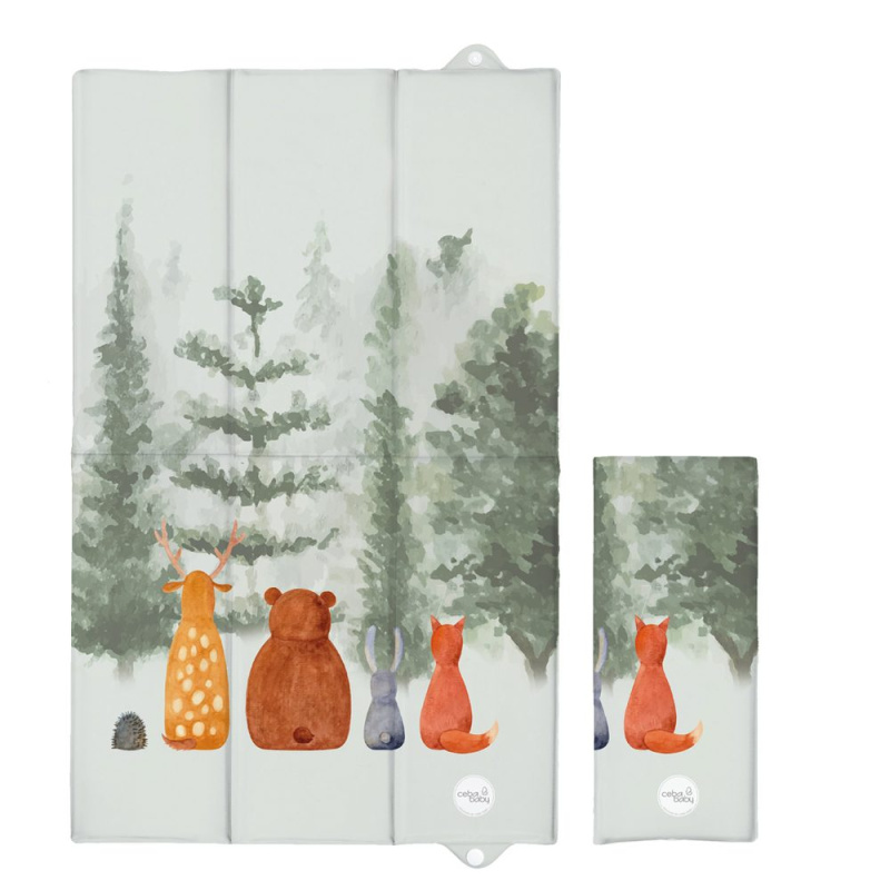 Ceba Baby cestovní přebalovací podložka Basic forest companions 80 × 50 cm