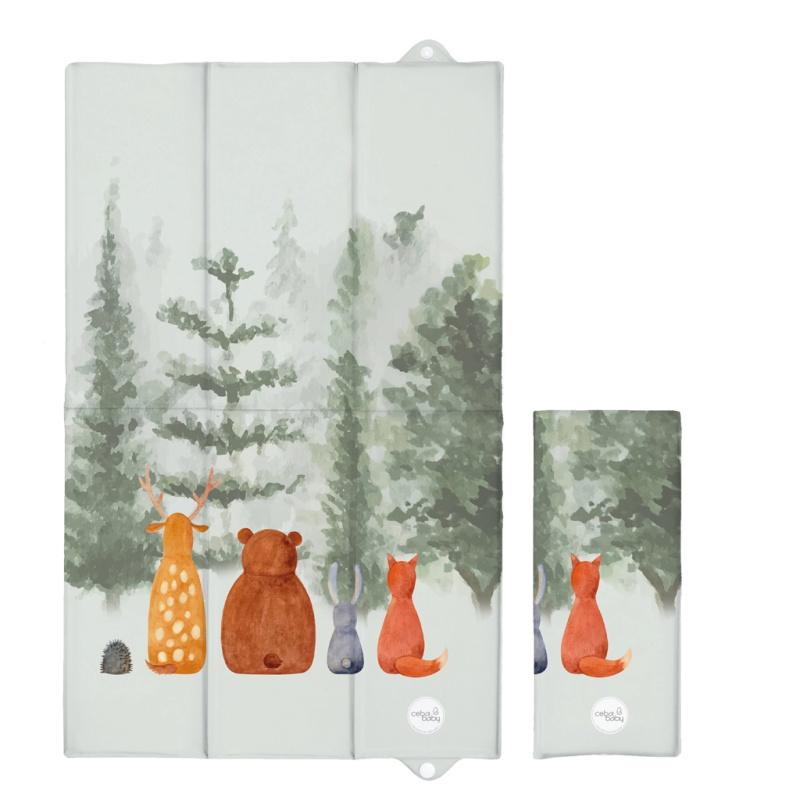 Ceba Baby cestovní přebalovací podložka Basic forest companions 80 × 50 cm