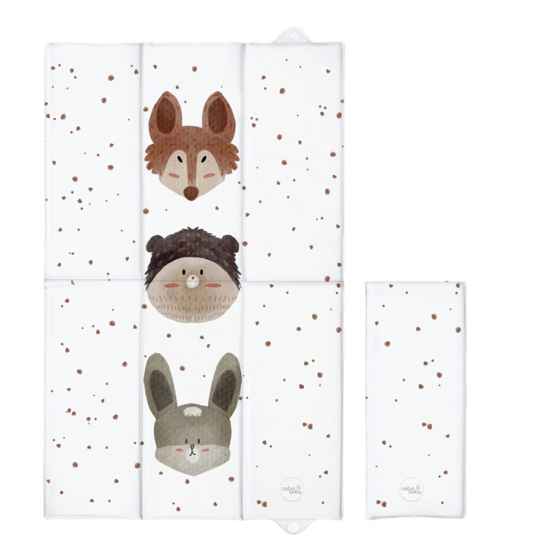 Ceba Baby cestovní přebalovací podložka Basic cute animals 80 × 50 cm