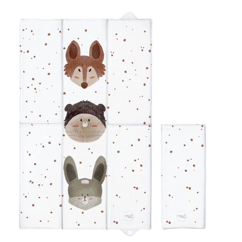 Ceba Baby cestovní přebalovací podložka Basic cute animals 80 × 50 cm