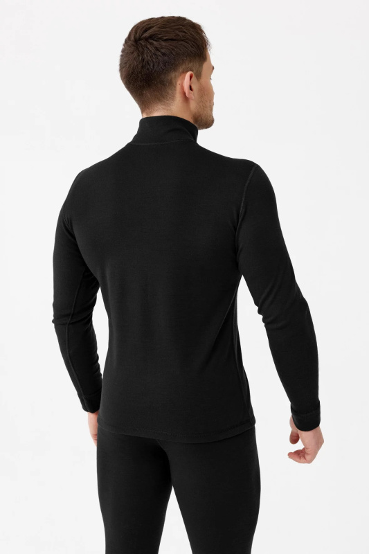 Pánská mikina Merino Active Zip 250 černá - Rough Radical XXL