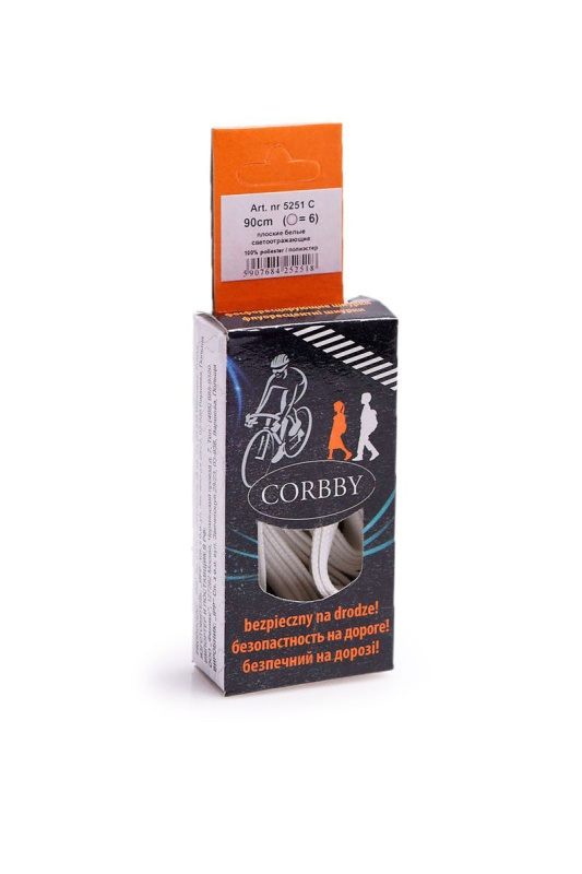 CORBBY Fluorescenční šňůrky bílé