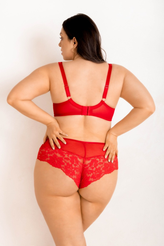 JASMIN PLUNGE BRA 19150 RED červená 90C