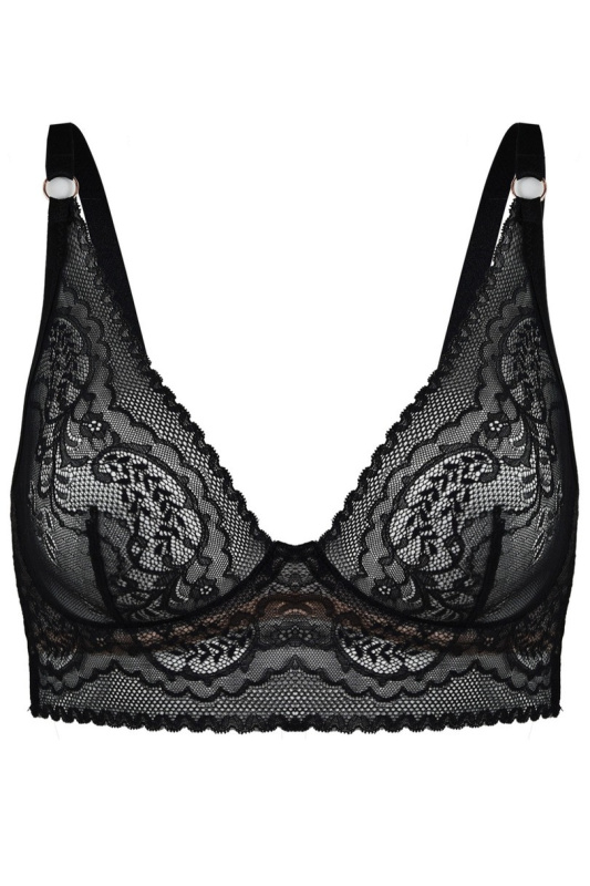 FEEL BRALETTE DLOUHÁ PODPRSENKA 19236 ČERNÁ černá 80D