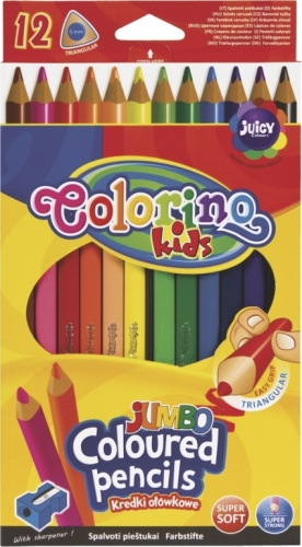 Trojhranné pastelky Colorino JUMBO - 12 barev