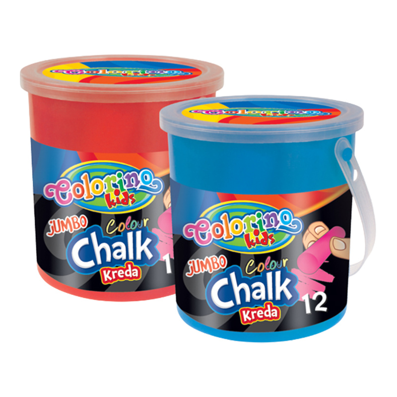 Chodníkové křídy Colorino Jumbo - 12 barev