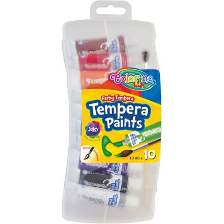 Colorino Temperové barvy, sada 10 barev, 10ml