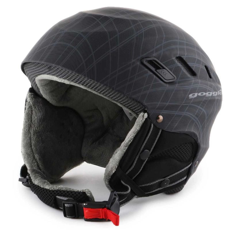 Lyžařská helma s brýlemi Dark Grey S200-2 56-57 cm