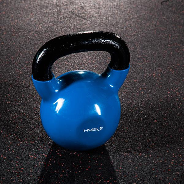 HMS Kettlebell pokrytý vinylem KN modrý - 16kg
