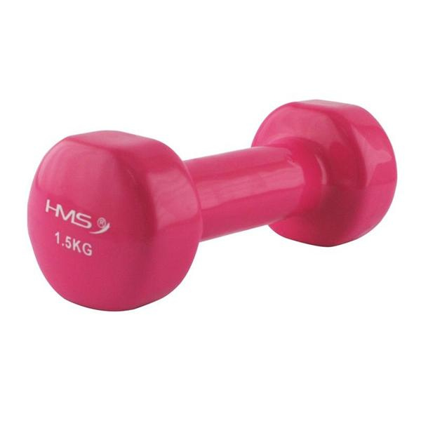 Litinová činka pokrytá vinylem HMS 1,5 kg