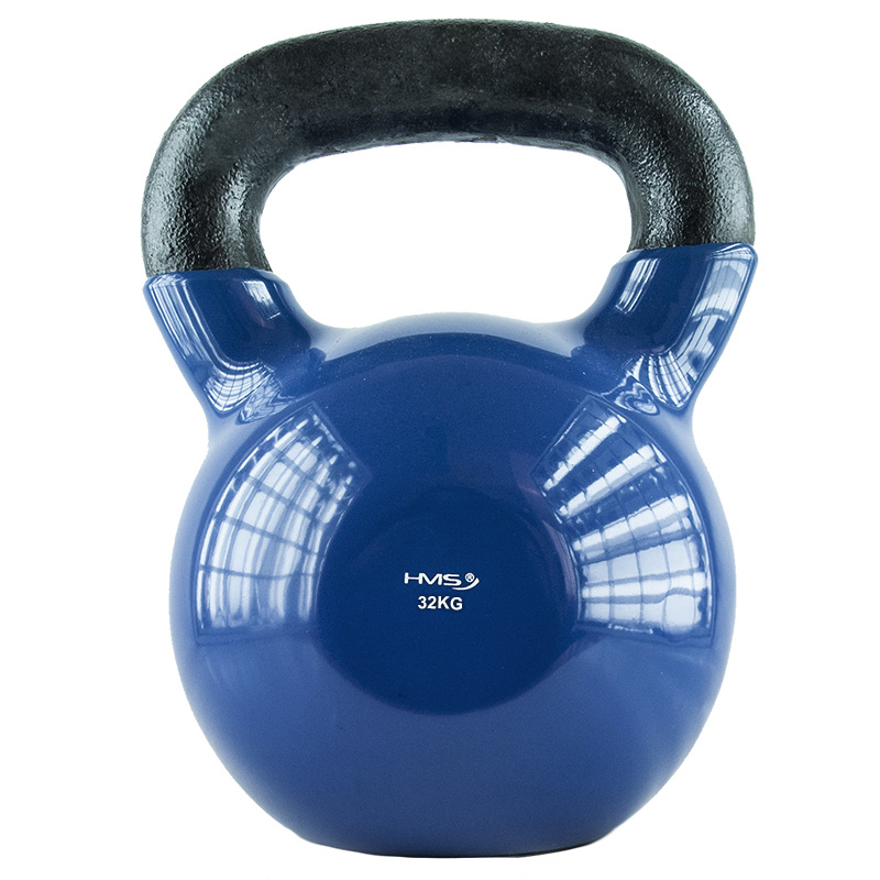 HMS Kettlebell pokrytý vinylem KN modrý - 32kg