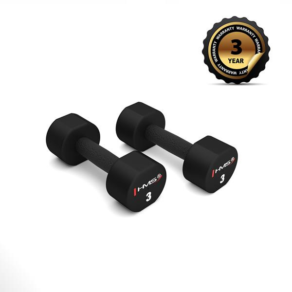 HPT03 2 x 3 KG POLYURETANOVÉ JEDNORUČNÍ ČINKY HMS