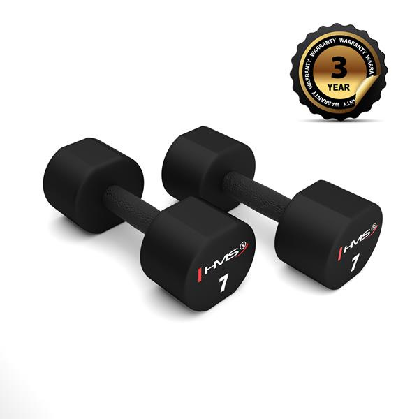 HPT07 2 x 7 KG POLYURETANOVÉ JEDNORUČNÍ ČINKY HMS