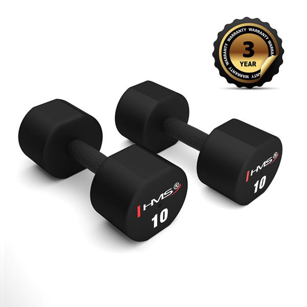HPT10 2 x 10 KG POLYURETANOVÉ JEDNORUČNÍ ČINKY HMS