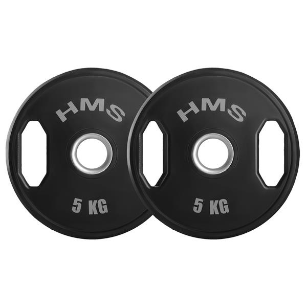 TOG05 SADA POGUMOVANÝCH OLYMPIJSKÝCH KOTOUČŮ 2 x 5 KG HMS