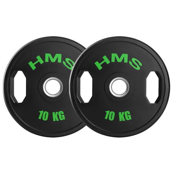 TOG10 SADA POGUMOVANÝCH OLYMPIJSKÝCH KOTOUČŮ 2 x 10 KG HMS