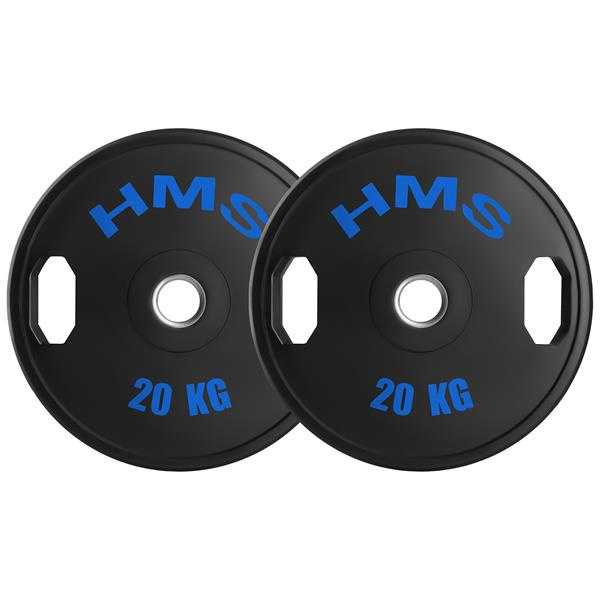 TOG20 SADA POGUMOVANÝCH OLYMPIJSKÝCH KOTOUČŮ 2 x 20 KG HMS