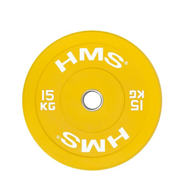 BAREVNÝ BUMPER KOTOUČ 15 KG HMS