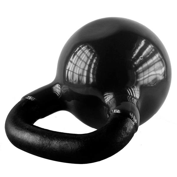 KNV24 ČERNÝ KETTLEBELL POKRYTÝ VINYLEM HMS
