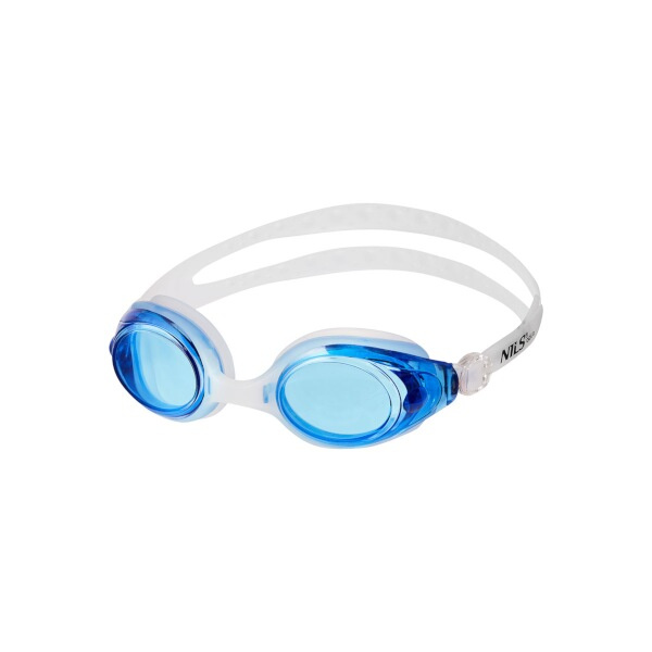 NQG600AF BÍLÉ/MODRÉ PLAVECKÉ BRÝLE NILS AQUA