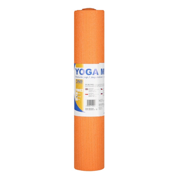YM02 ORANŽOVÁ PODLOŽKA PRO JÓGU ONE FITNESS