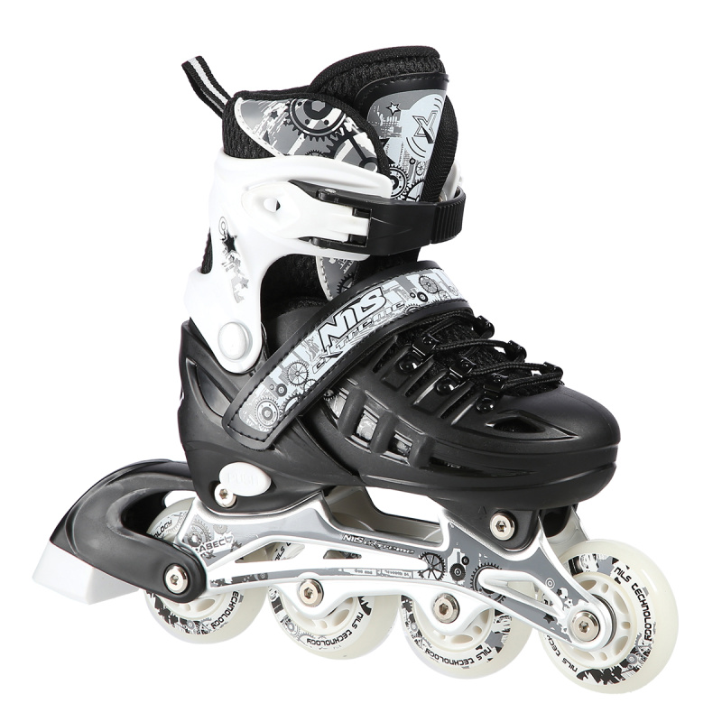 NH10905 ČERNÉ VEL.L(39-42) ZIMNÍ BRUSLE 4V1 NILS EXTREME