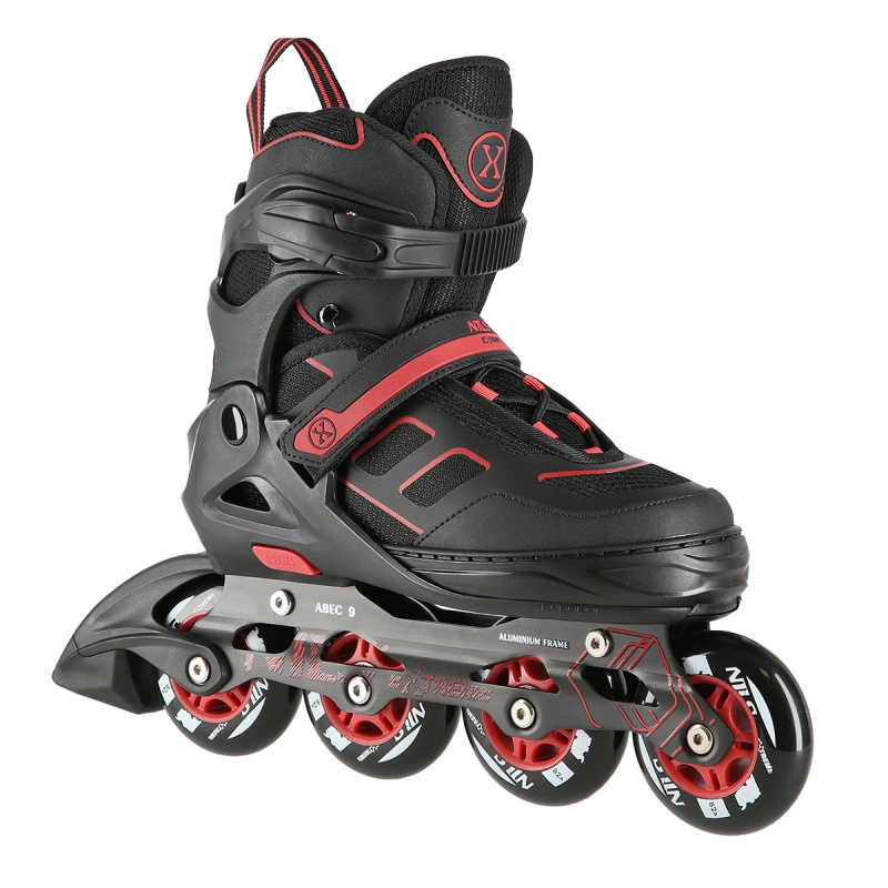 NILS EXTREME NA14174 ČERNO-ČERVENÉ VEL. S (31-34) KOLEČKOVÉ BRUSLE NILS