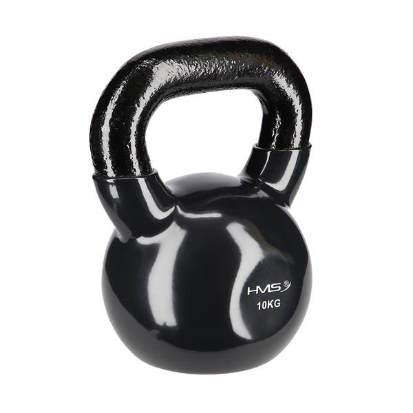 HMS Kettlebell pokrytý vinylem KNV černý - 10kg