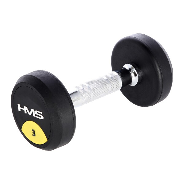 HMS Pogumovaná jednoruční činka HG PRO - 3kg