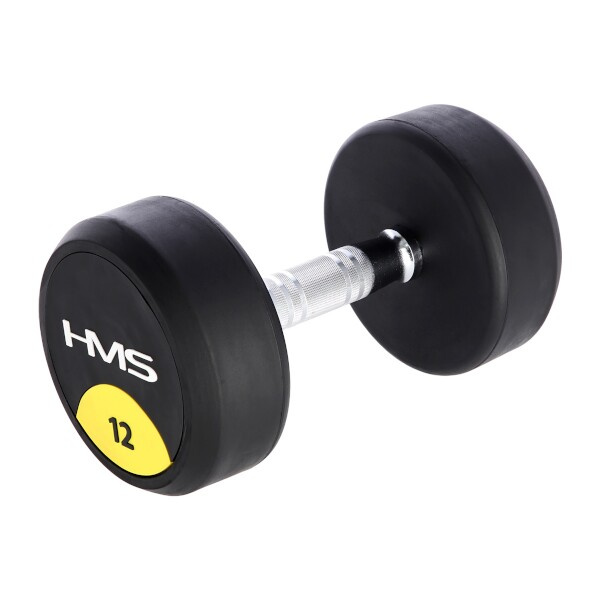HMS Pogumovaná jednoruční činka HG PRO - 12kg