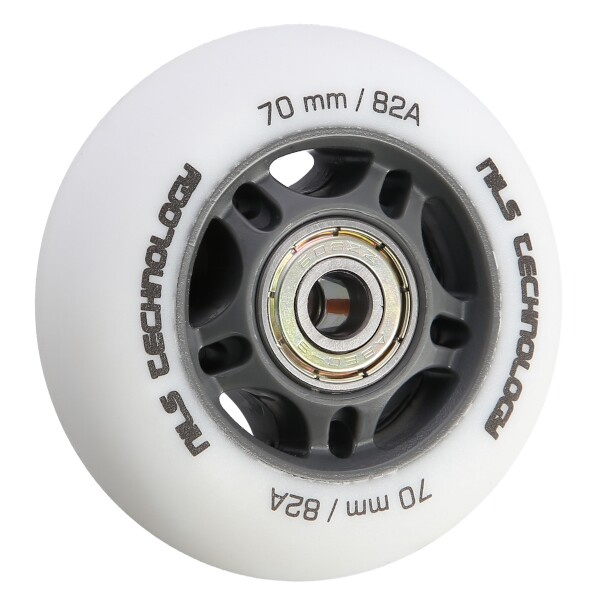PU 70x24 82A + ABEC 9 BÍLÁ MATNÁ KOLEČKA 4KS NILS EXTREME
