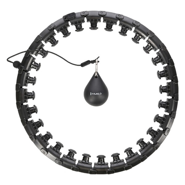 HMS Masážní hula hoop se závažím HHW12  plus size černá