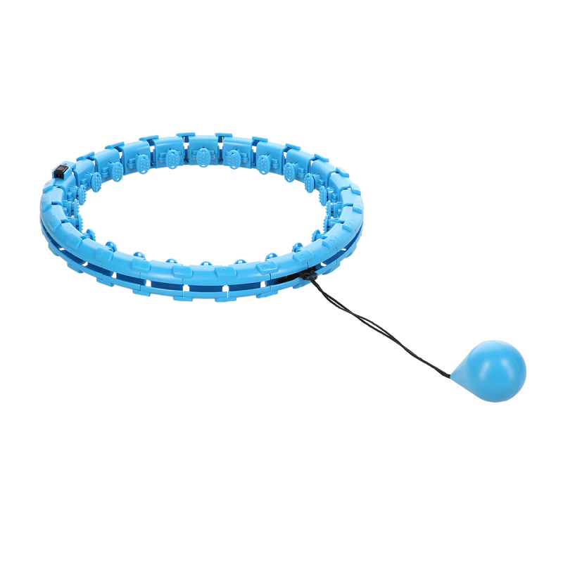HMS FH01 MODRÁ MASÁŽNÍ HULA HOOP OBRUČ SE ZÁVAŽÍM