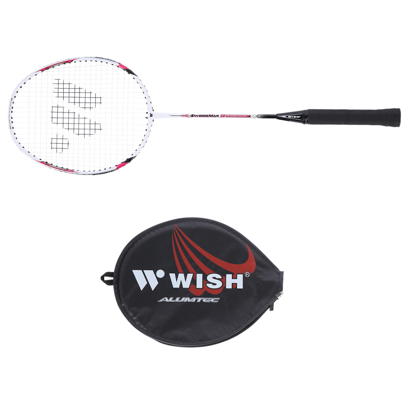 Badmintonová raketa Wish Steeltec 9 červená