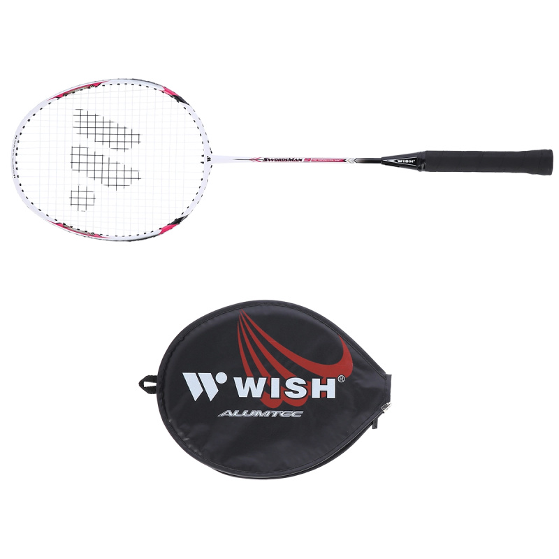 Badmintonová raketa Wish Steeltec 9 červená