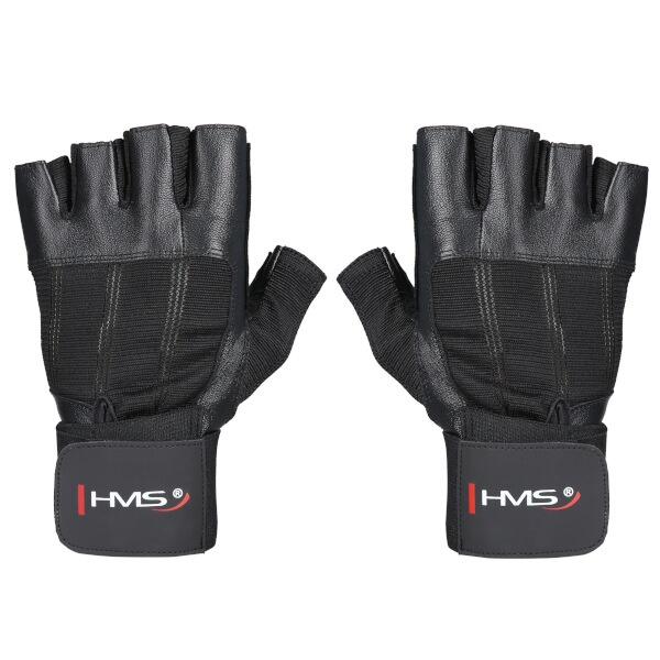 RST04 ČERNÉ VEL.L FITNESS RUKAVICE HMS